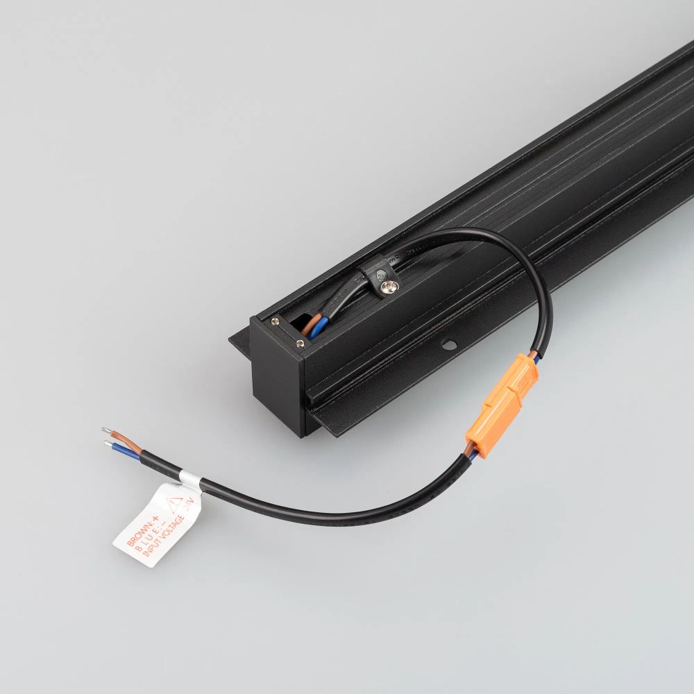 Трек встраиваемый MAG-TRACK-2538-FDW-2000 (BK) (Arlight, IP20 Металл, 5 лет) 033460