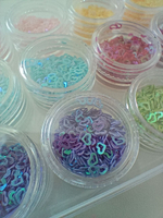 Набор глиттера в баночках "Сердечки"