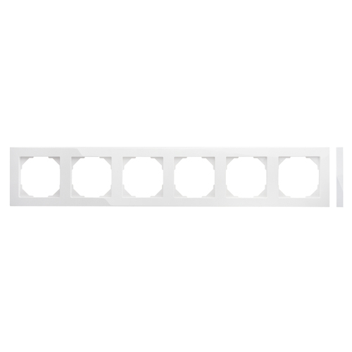 Рамка 6 постовая Slim LIREGUS EPSILON K14-145-06.E/B белая