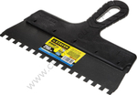 STAYER ProFLat 250 мм, зуб 8х8 мм, пластиковая ручка, зубчатый, нержавеющий, Фасадный шпатель, PROFESSIONAL (1009-25-08)