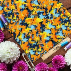 Ткань габардин отражение осени в реке