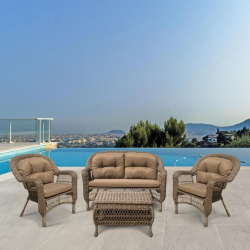 Плетеный комплект для отдыха LV-520BB Beige-Beige