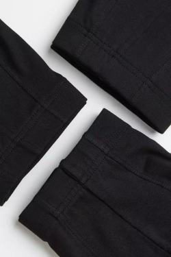 H&M Короткие трусы-боксеры из хлопка 5 штук, черный