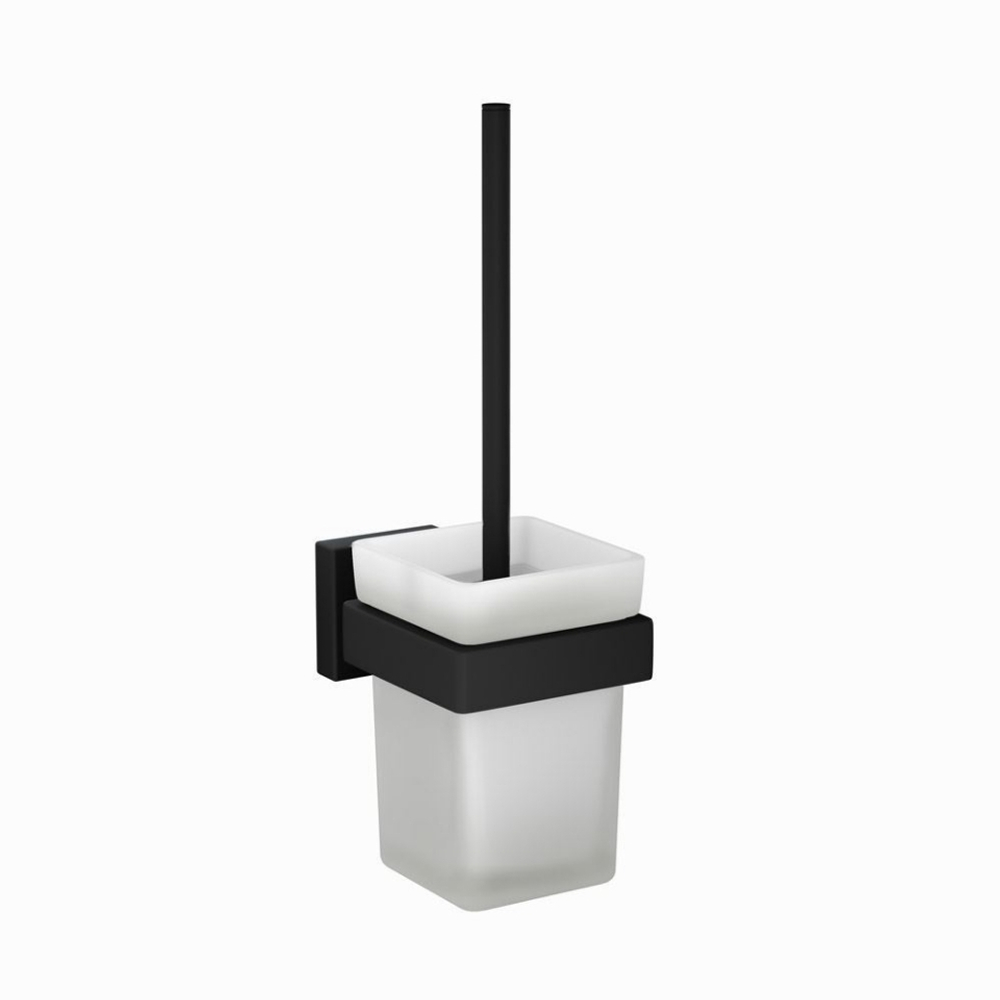 Jaquar, Ершик для унитазов Kubix Prime, Черный матовый AKP-BLM-35743P