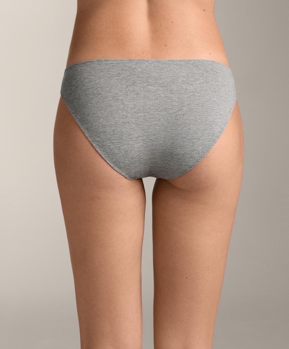 OYSHO Набор из пяти классических трусиков из хлопка, бледно-голубой