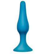 Бирюзовая анальная пробка Slim Anal Plug Large - 12,5 см.