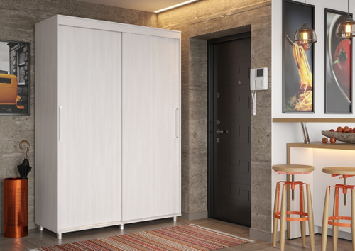 КОМФОРТ-12 ПРАЙМ 1,5м Шкаф "без зеркал" Ясень Анкор светлый