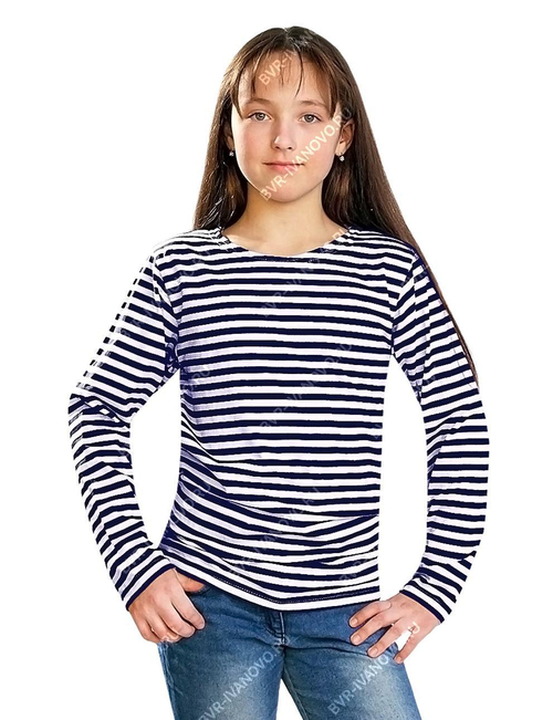 Тельняшка детская ГОСТ синяя полоса (хлопок)