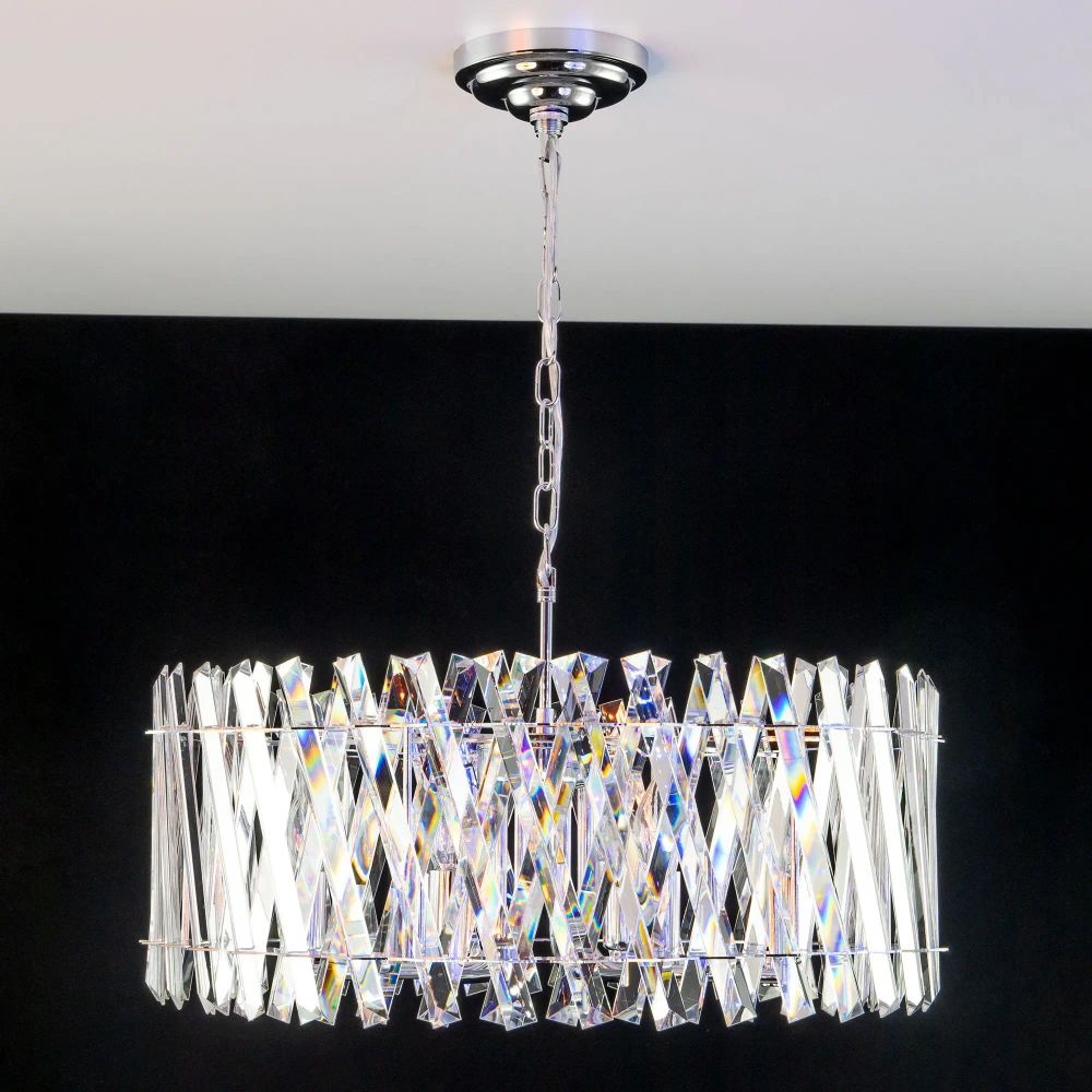 Citilux Ингвар CL334281 Люстра подвесная хрустальная Хром