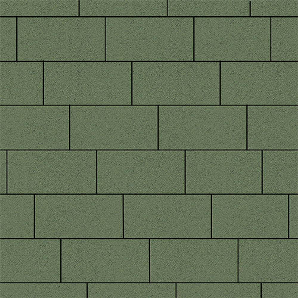 Тротуарная плитка ПРЯМОУГОЛЬНИК 300х150 мм - Стандарт Зеленый