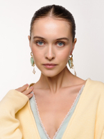 Серьги "Snake heart" Gold