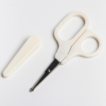 4826552 Детские маникюрные ножницы с колпачком, цвет белый
