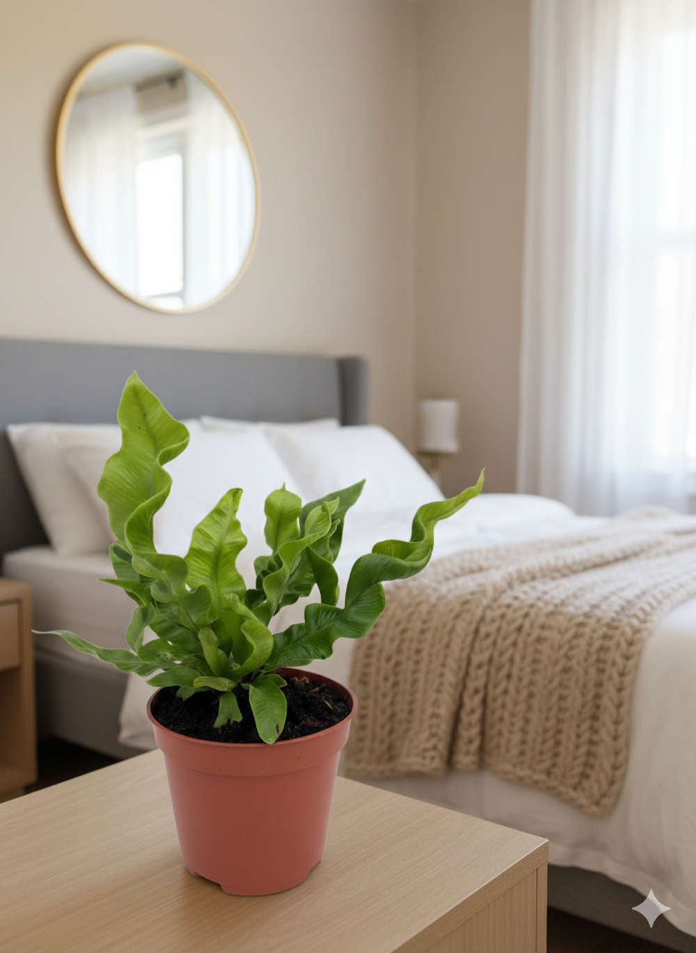 Папоротник Flame Bird's Nest д.9