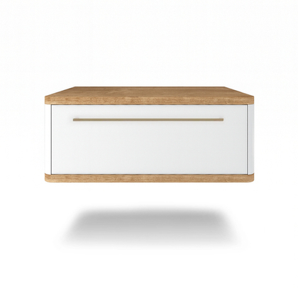 Тумба прикроватная подвесная ROYAL 5200 эко (Дуб Кантри-р.золото)