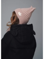 Шапка для девочки с ушками осенняя