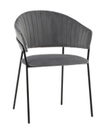 Стул Бруно NEW велюр серый