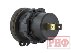Розетка USB 2 QC 3.0 с вольтметром