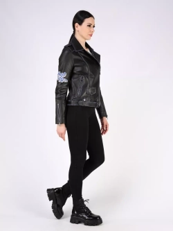 Кожаная куртка демисезонная косуха