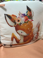 Комплект постельного белья 17-ти предметный "Детская история" (подушечки), ОЛЕНЯТА, сатин