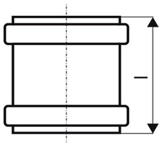 Муфта ремонтная (надвижная) Ostendorf KGU 160 мм канализационная арт. 222500