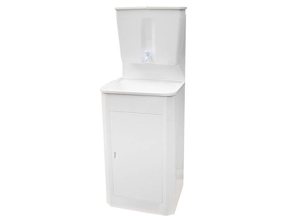 Умывальник "Мойдодыр" 17л без водонагревателя, пластмассовая мойка, корпус белый