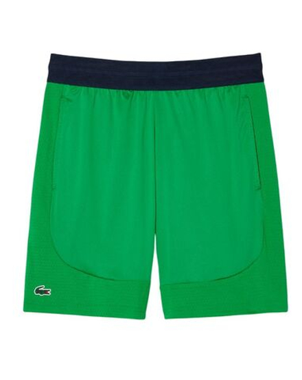 Мужские теннисные шорты Lacoste Ultra Dry Stretch Tennis - зеленый