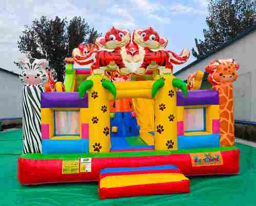 Коммерческий надувной батут «Тигриная страна 3», 9*5*5 м.