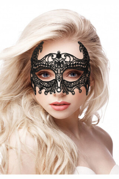 Кружевная маска ручной работы на глаза Empress Black Lace Mask (Цвет: черный)