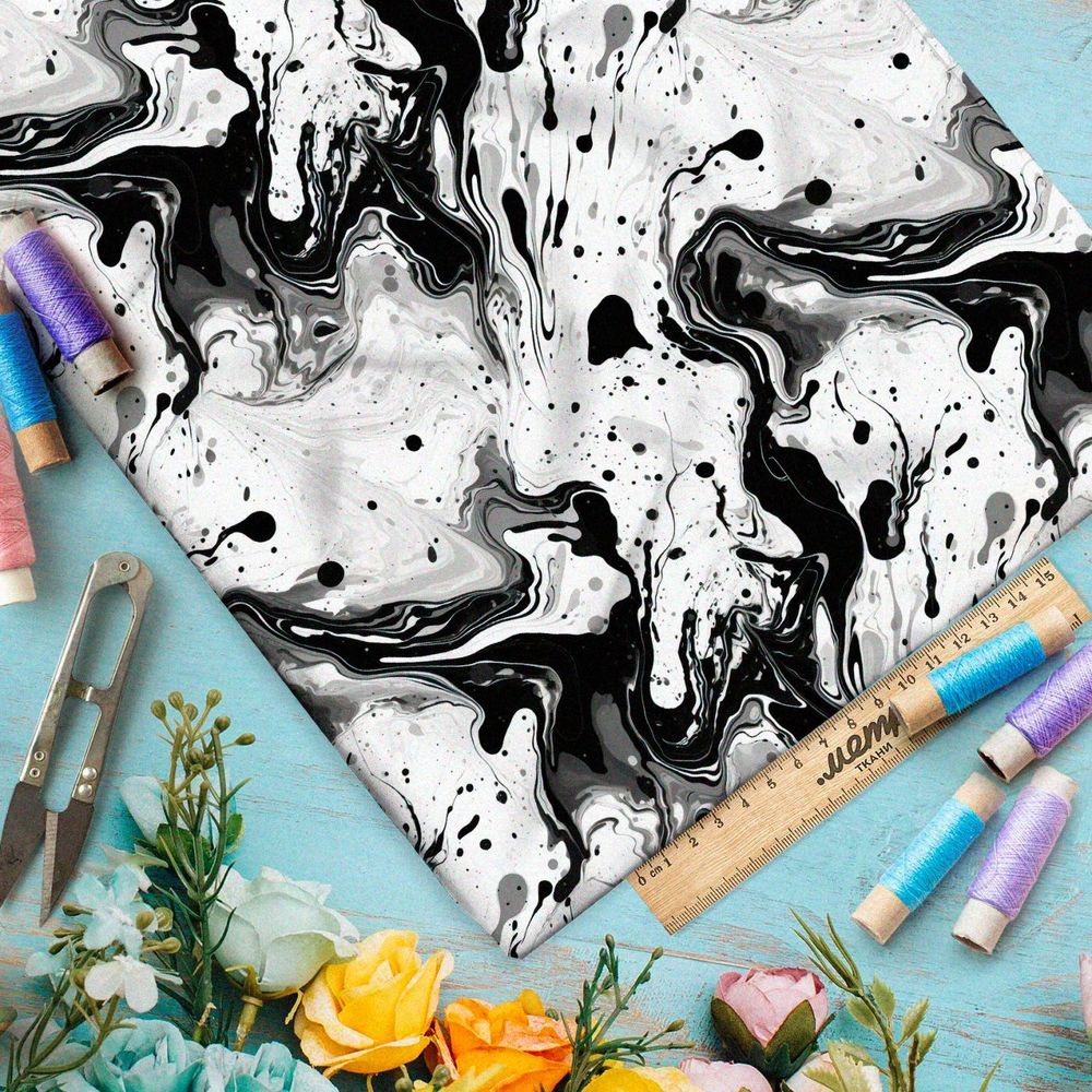 Ткань премиум бифлекс призрачные отражения