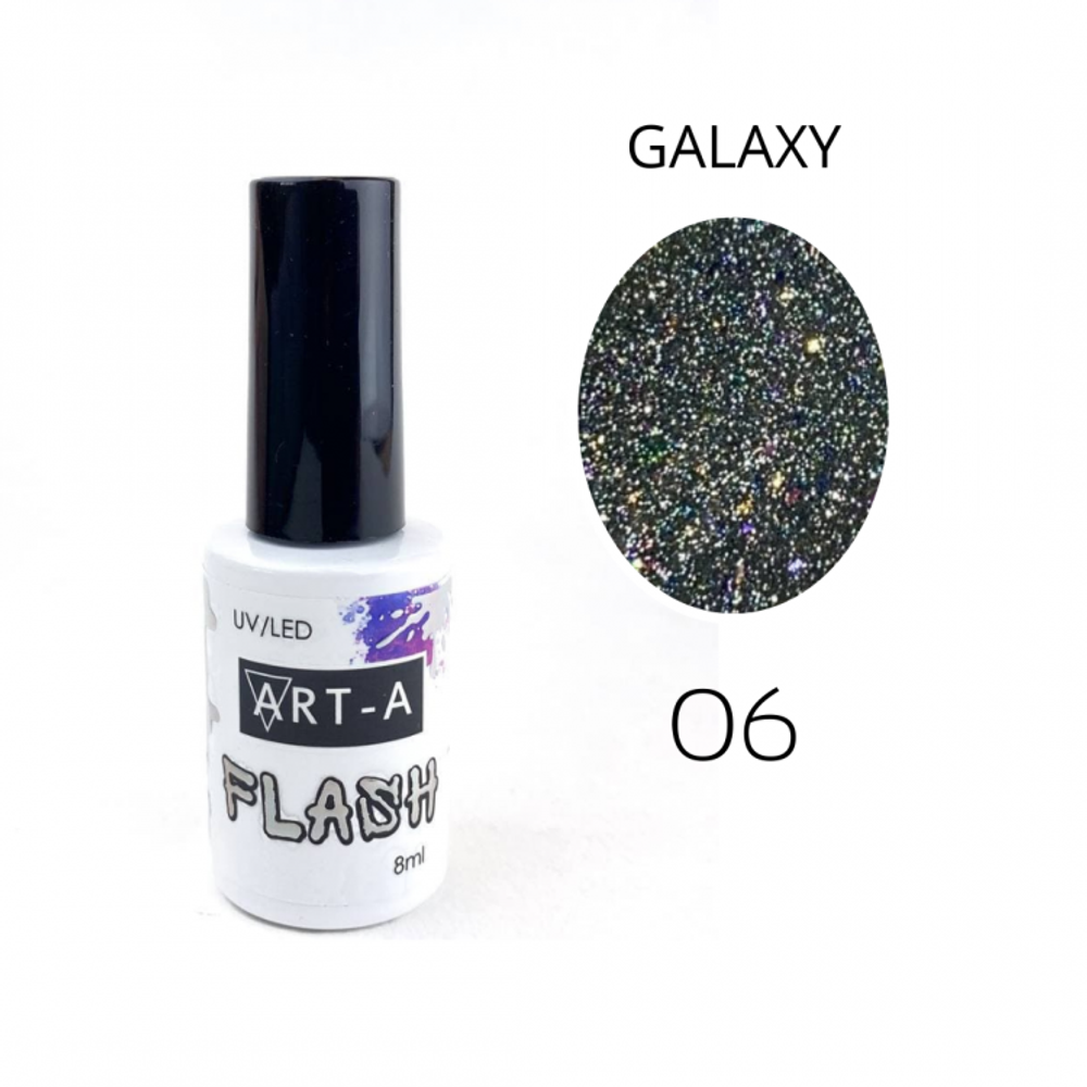 ART-A Гель-лак Galaxy Flash 06, 8 мл