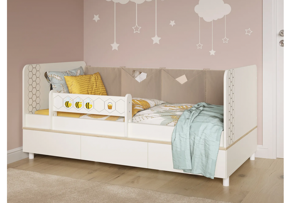 Софа Эльга белый шагрень