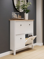 IKEA Обувница 3 ящ, HEMNES 89х127х30, черная/св-коричневая, из массива сосны, КЫМОР (ХЕМНЭС ИКЕА)