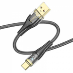 Кабель USB - TypeC HOCO U121 (черный) 1м