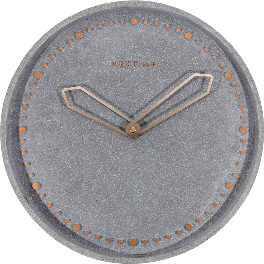 Настенные часы NeXtime Cross, металл, 35 см, серые