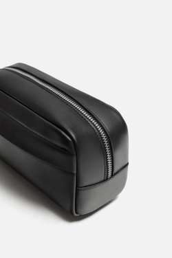 ZARA ОДНОТОННЫЙ НЕСЕССЕР, ЧЕРНЫЙ