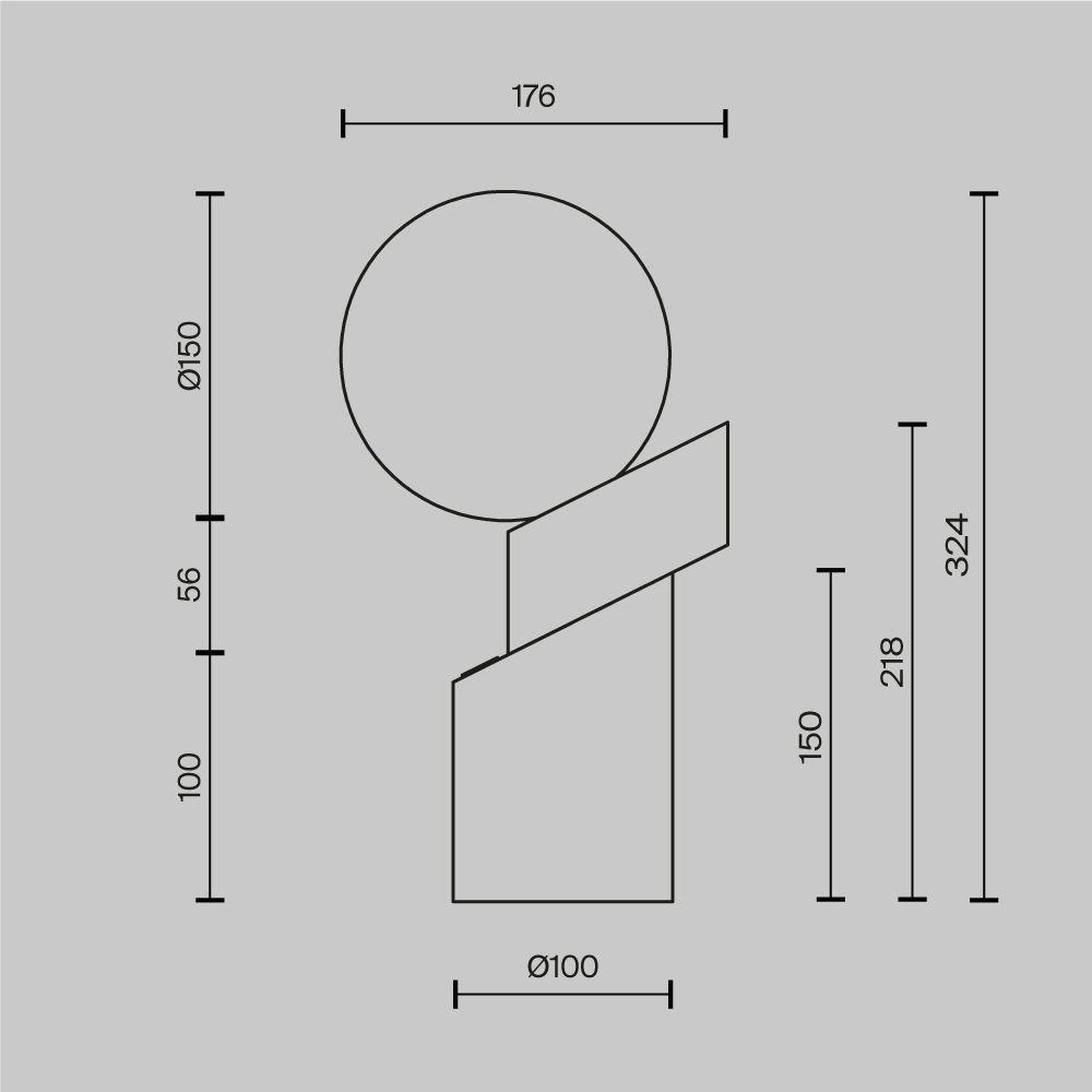Настольная лампа Maytoni   MOD468TL-L3B3K