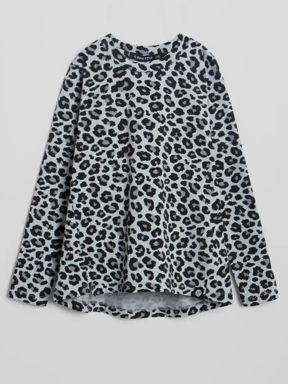 Лонгслив для девочки леопард