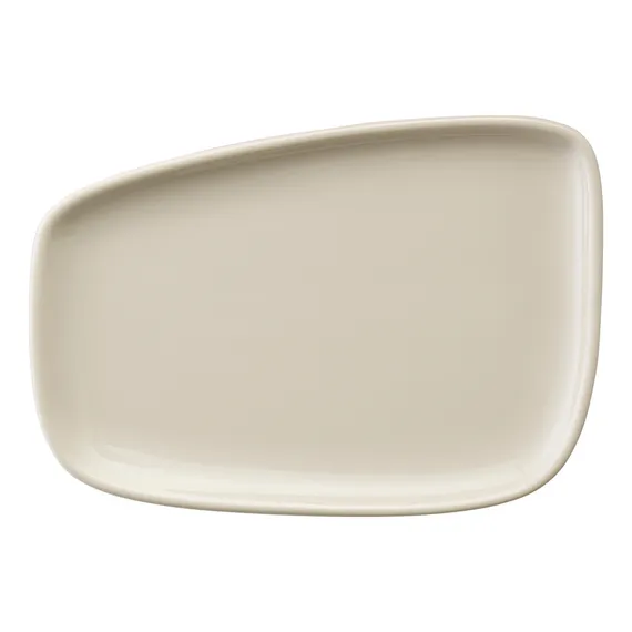 Набор из 4-х сервировочных тарелок на деревянном подносе sorrento