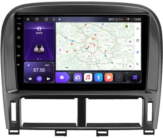 Магнитола для Lexus LS430, Toyota Celsior XF30 2000-2006 (ШГУ цветной) - Carmedia OL-9563-2 QLed, Android 12, TS10, CarPlay, 4G SIM-слот