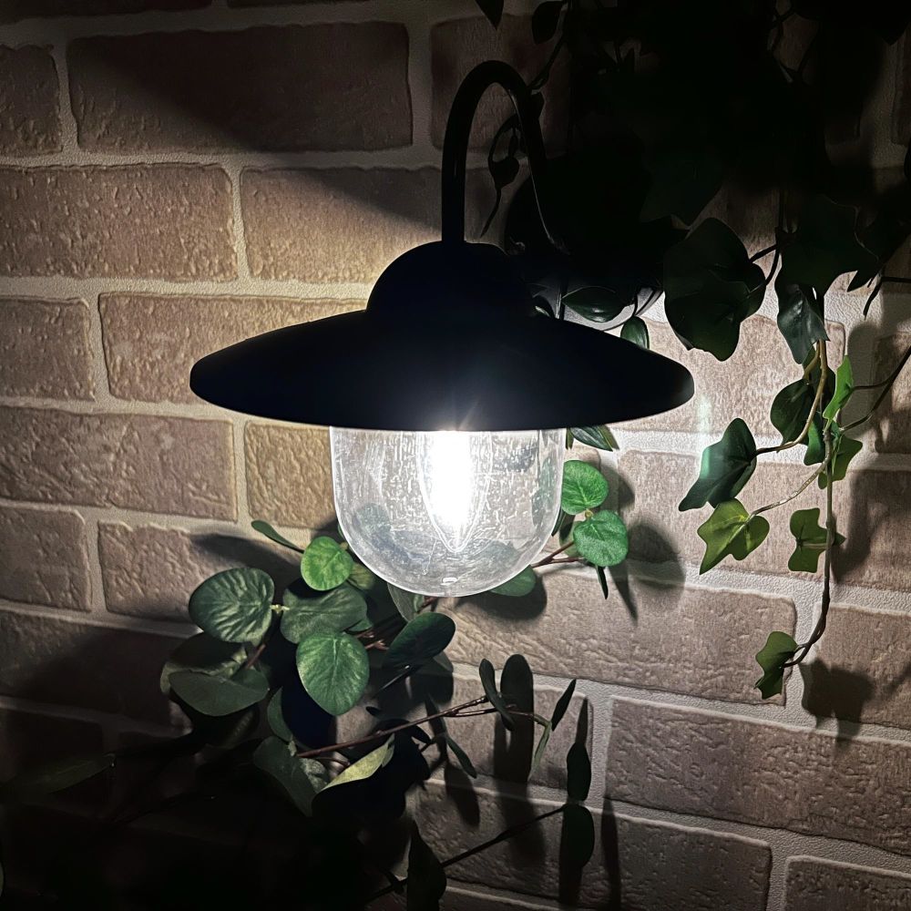 USL-F-152-PT200 LONDON Cветильник настенный на солнечной батарее с филаментной лампой. Теплый белый свет. 1xАА Ni-Mh аккумулятор в-к. IP44. TM Uniel