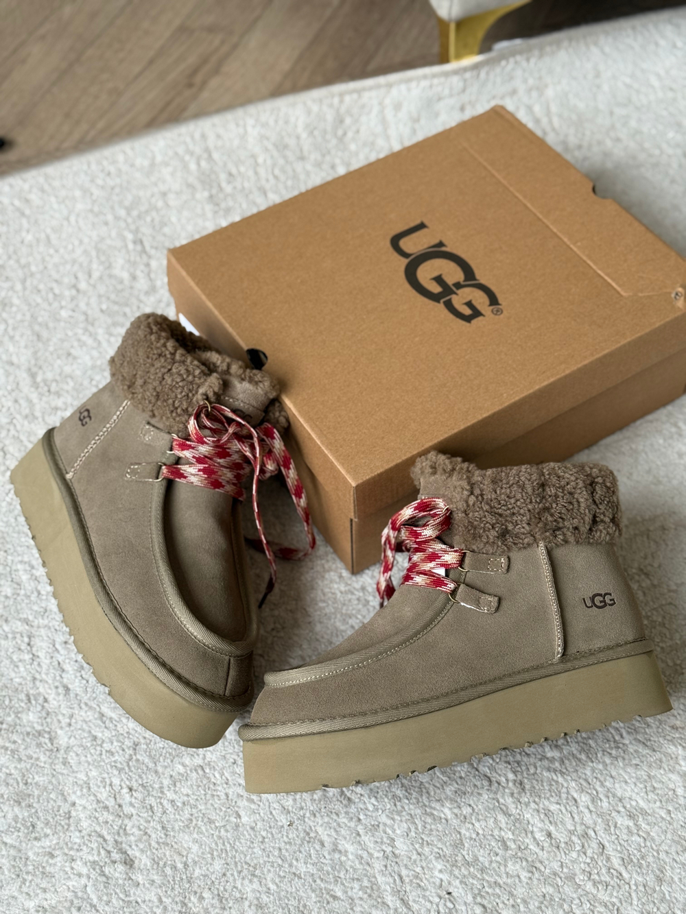 Угги из натуральной замши/ натуральная шерсть