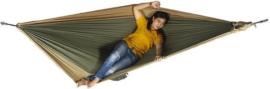 Двухместный гамак Ticket to the Moon Original Hammock Army Green/Brown