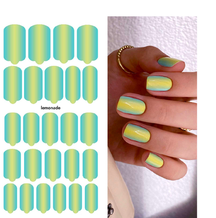 Плёнки для маникюра by provocative nails lemonade