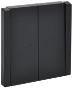 FORTE&PIANO Выключатель 2-клавишный с индикацией 10А FP106 черный IEK