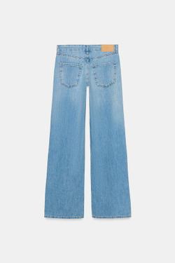 ZARA ДЖИНСЫ Z1975 WIDE-LEG С НИЗКОЙ ПОСАДКОЙ, ГОЛУБОЙ
