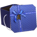Коробка подарочная «Близкому человеку» 19*19*14 см, синий