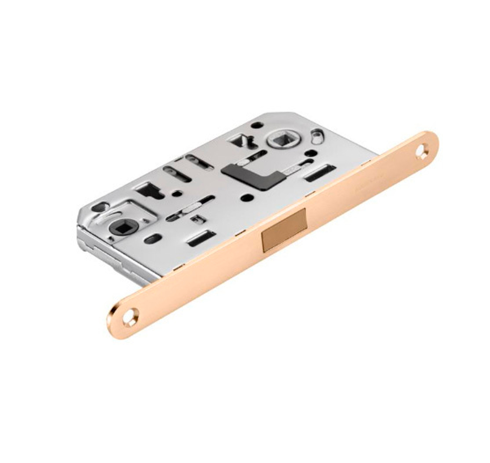 Замок с магнитной защелкой ADDENBAU WC-5096 MAG S.GOLD под завертку, мат.золото (центр магнит)