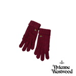 VIVIENNE WESTWOOD ПЕРЧАТКИ БОРДОВЫЕ С ОТВЕРСТИЯМИ ДЛЯ ПАЛЬЦЕВ