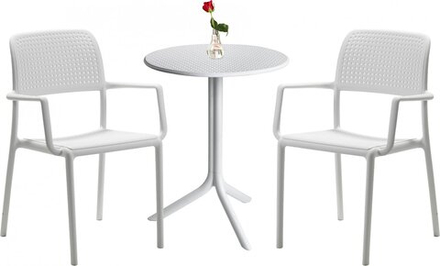 Комплект пластиковой мебели Nardi Step Bora, белый