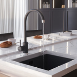 Смеситель для кухни 35к MIXLINE ML-GS15 (309) темно-серый высок. излив